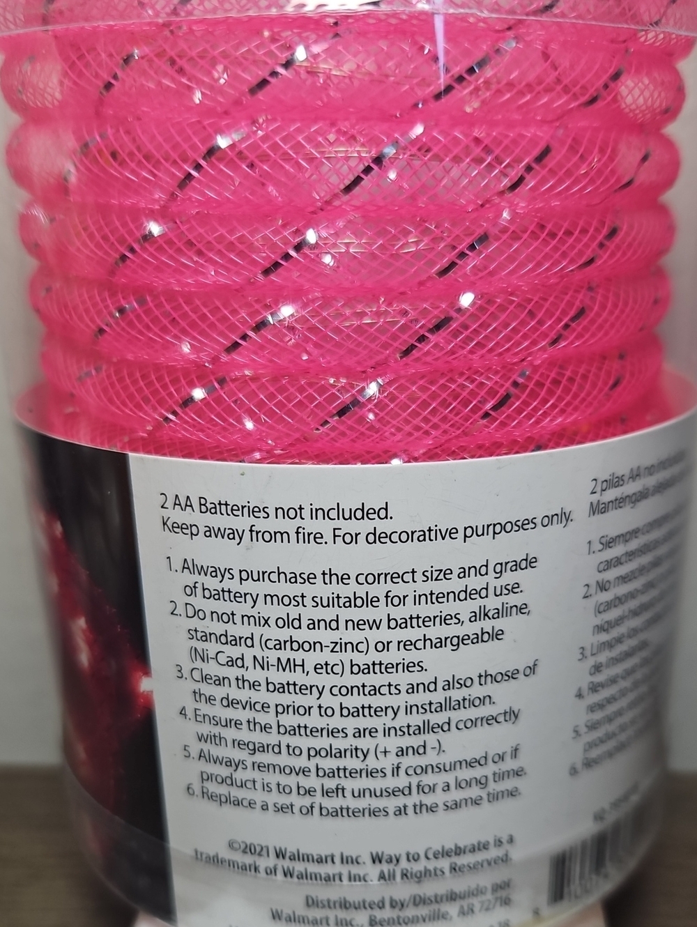 Pink Mesh Rope LED Lights - Picture 2 of 8